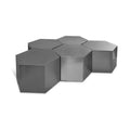 Hallam Chrome Iron 5pc. Modular Coffee Table