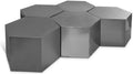 Hallam Chrome Iron 5pc. Modular Coffee Table
