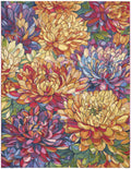 Color Splash Multicolor Outdoor Polypropylene Area Rug