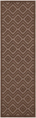 Versatile Brown Modern Polypropylene Area Rug