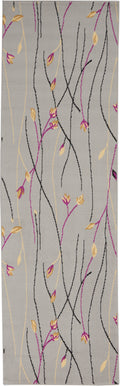 Grafix Grey Contemporary Polypropylene Area Rug