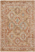 Sahar Rust Vintage Polyester Area Rug