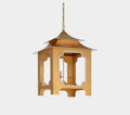 Tole Pagoda Lantern - Gold