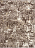Dekor Brown Modern Polypropylene Area Rug