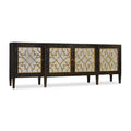 Sanctuary Four Door Mirrored Console- Ebony