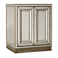 Sanctuary Two-Door Mirrored Nightstand - Visage