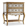 Sanctuary Mirrored Leg Nightstand - Bling