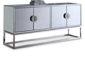 Loretta Mirrored Stainless Steel Sideboard / Buffet