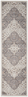 Elation Ivory Grey Transitional Polypropylene Area Rug