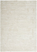 CK010 Linear Ivory Modern Wool Area Rug