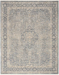 Retreat Blue Vintage Polyester Area Rug