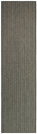 Horizon Indoor/Outdoor Charcoal Modern Polypropylene Area Rug