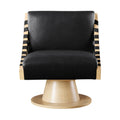 Mabelle Vegan Leather Upholstered Swivel Accent Chair