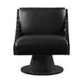 Mabelle Vegan Leather Upholstered Swivel Accent Chair
