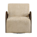 Merrit Chenille Fabric Upholstered Swivel Accent Chair