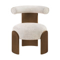 Carlotta Linen Textured Fabric Upholstered Accent Chair