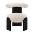 Carlotta Linen Textured Fabric Upholstered Accent Chair