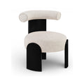 Carlotta Linen Textured Fabric Upholstered Accent Chair