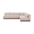 Sarzana Beige Olefin Performance Fabric 3pc. Outdoor Patio Modular Sectional - Sec3A