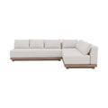 Sarzana Cream Olefin Performance Fabric 3pc. Outdoor Patio Modular Sectional - Sec3A