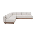Sarzana Cream Olefin Performance Fabric 3pc. Outdoor Patio Modular Sectional - Sec3B