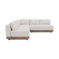 Sarzana Cream Olefin Performance Fabric 3pc. Outdoor Patio Modular Sectional - Sec3C