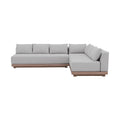 Sarzana Grey Olefin Performance Fabric 3pc. Outdoor Patio Modular Sectional - Sec3A