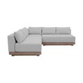 Sarzana Grey Olefin Performance Fabric 3pc. Outdoor Patio Modular Sectional - Sec3C