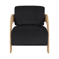 Claudette Velvet Performance Fabric Upholstered Accent Chair