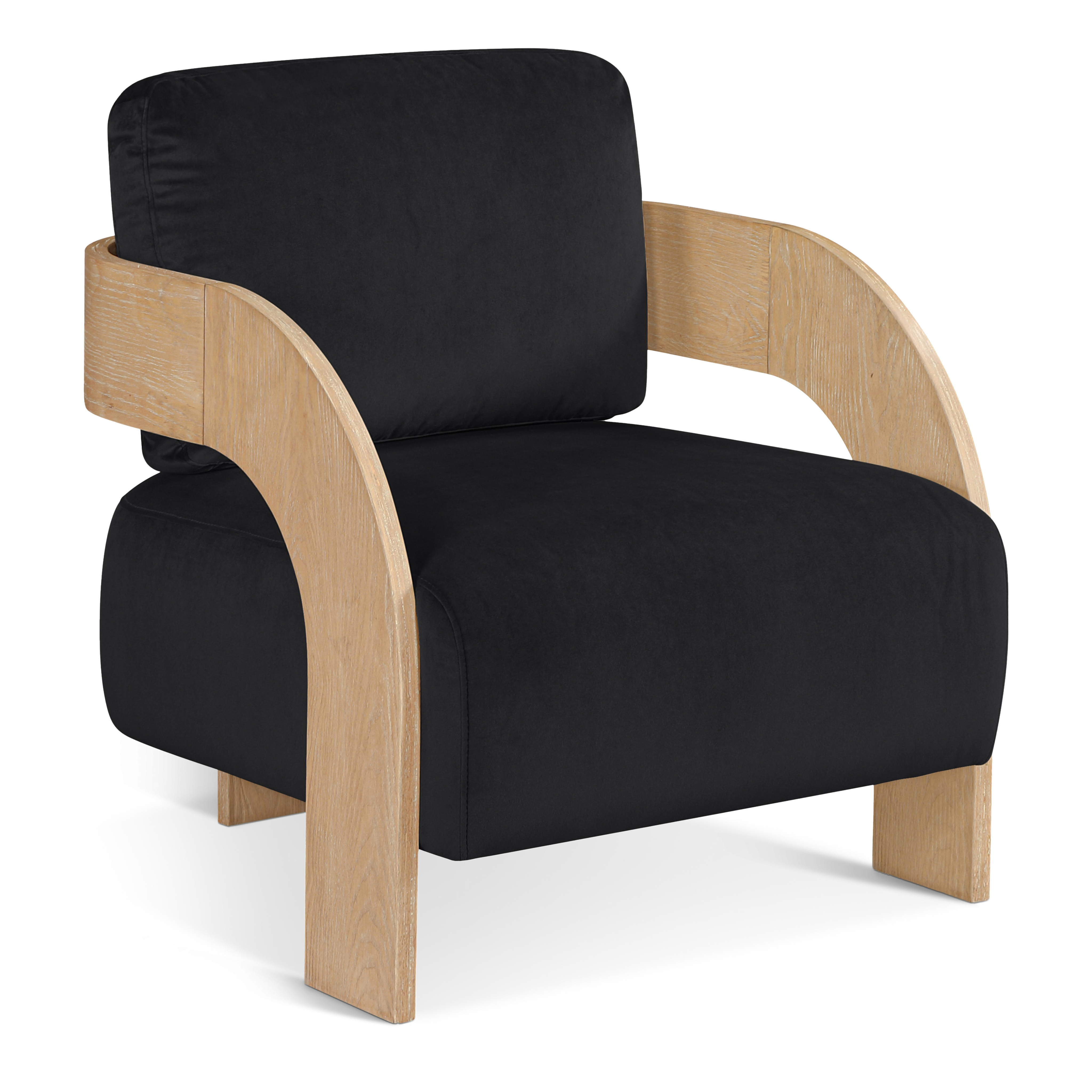 Claudette Velvet Performance Fabric Upholstered Accent Chair