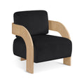 Claudette Velvet Performance Fabric Upholstered Accent Chair