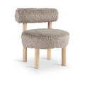 Ambrose Vegan Shearling Fabric Upholstered Accent Chair