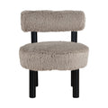Ambrose Vegan Shearling Fabric Upholstered Accent Chair