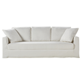 Riccardo Slipcovered Sofa in White