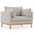 Kalliste Linen Textured Fabric Upholstered Chair