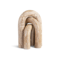 Arabella Natural Travertine 3pc. Decorative Object