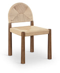 Bohemia Woven Seagrass Cord And Solid Wood Dining Chair in Beige