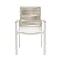 Livana Mesh And Rope Fabric Outdoor Patio Dining Arm Chair