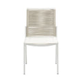 Livana Mesh And Rope Fabric Outdoor Patio Dining Side Chair