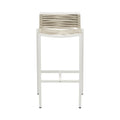 Livana Mesh And Rope Fabric Outdoor Patio Bar Stool