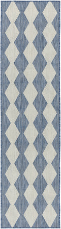 Positano Navy Blue Modern Polypropylene Area Rug