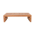 Andorra Natural Teak Wood Outdoor Patio Coffee Table
