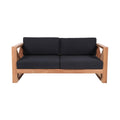 Andorra 65" Water Resistant Fabric Upholsetered Outdoor Patio Loveseat