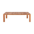 Tobias 108.5" Natural Teak Wood Outdoor Patio Dining Table