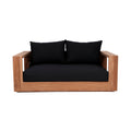 Tobias 63" Water Resistant Fabric Upholstered Patio Loveseat