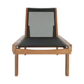 Tobias Adjustable Mesh Water Resistant Fabric Outdoor Patio Chaise Lounge