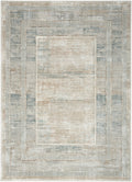 Glitz Ivory Multicolor Modern Polyester Area Rug