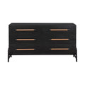 Isotta Oak Veneer And Vegan Leather Handle Dresser