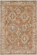 Sahar Green Vintage Polyester Area Rug