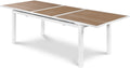 Montreux 77" / 100.5" Brown Aluminum Outdoor Patio Extendable Dining Table